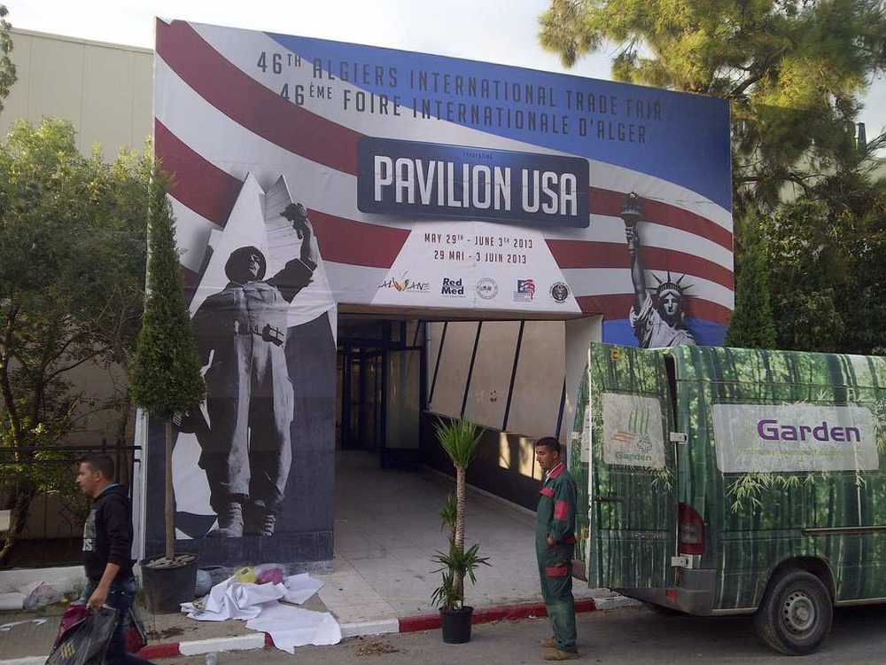 Pavillon USA à la Foire Internationale d'Alger